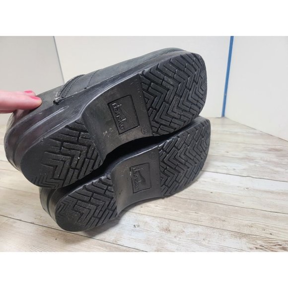 Dansko Womens Professional Black Leather Work Clogs Shoes Size 40 US 9.5-10 - Picture 7 of 8